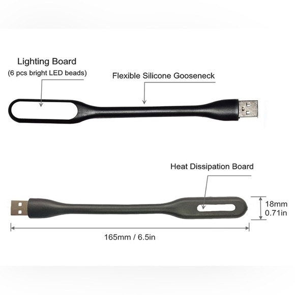 😎 Flexible Mini USB LED lamp light - Picture 2 of 4